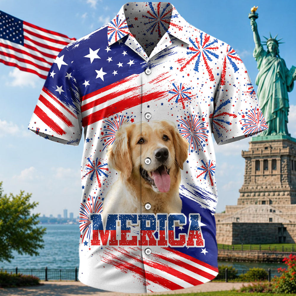 250 Years Of Freedom, Custom Dog Cat Photo Merica Hawaii Shirt, Gift For Dog Cat Lovers MI209 T24