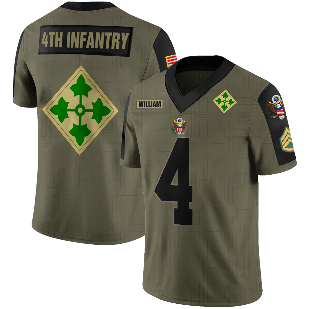 Custom Jersey Football Shirt Military Gift For Veterans K1702