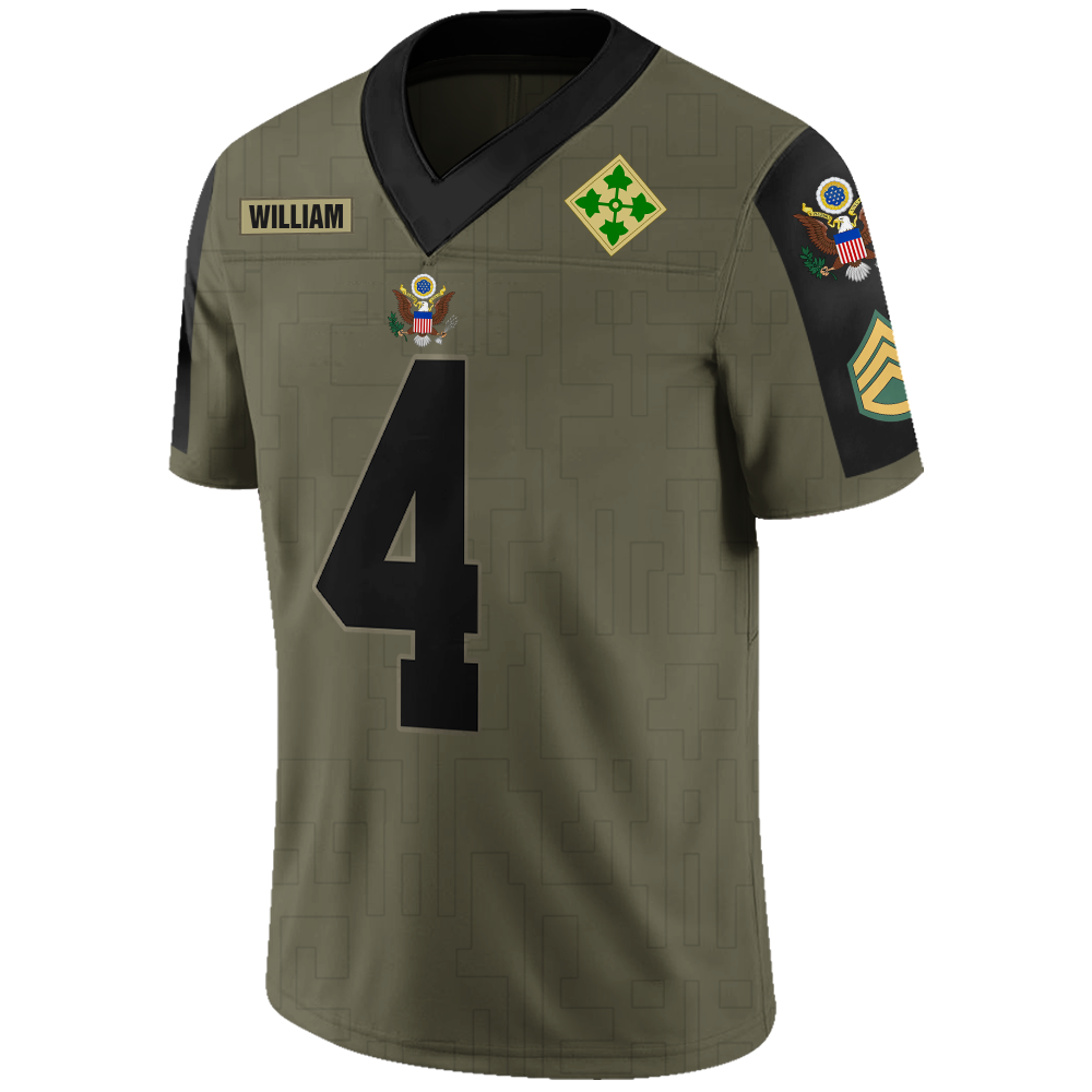 Custom Jersey Football Shirt Military Gift For Veterans K1702