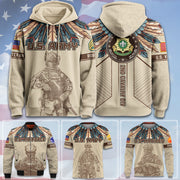 Personalized All Over Print Veteran Shirt Available Military Branch Custom Division Badges Gift For Veterans K1702 Trhn