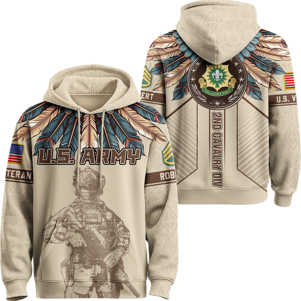 Personalized All Over Print Veteran Shirt Available Military Branch Custom Division Badges Gift For Veterans K1702 Trhn