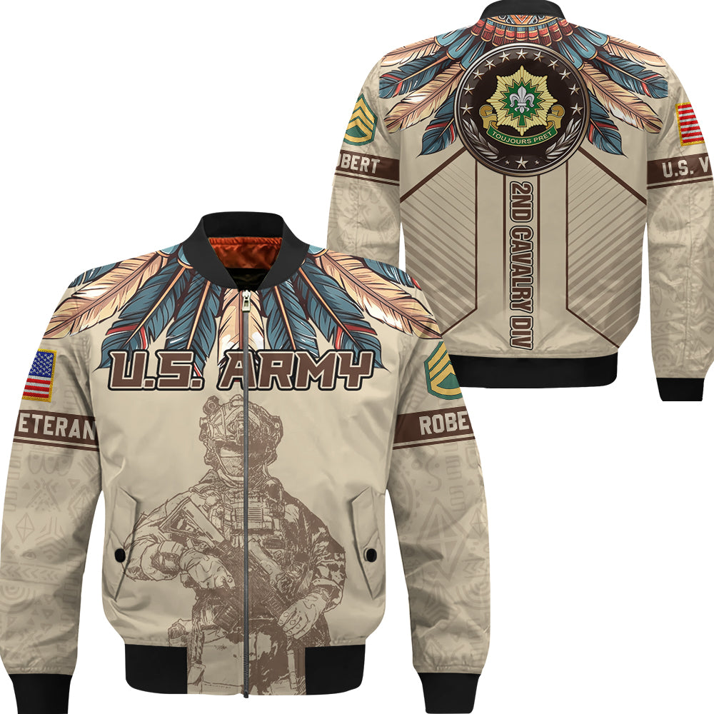 Personalized All Over Print Veteran Shirt Available Military Branch Custom Division Badges Gift For Veterans K1702 Trhn