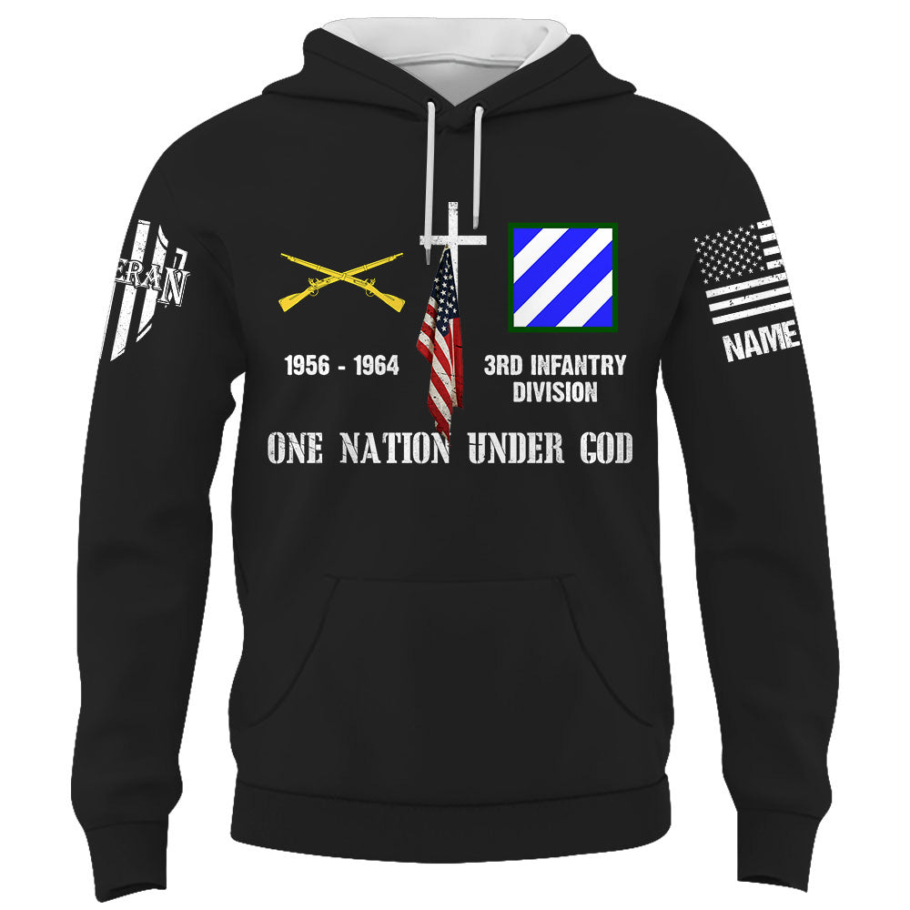 Custom Shirt One Nation Under God Custom Division Badges Military Gift For Veteran K1702 Trhn