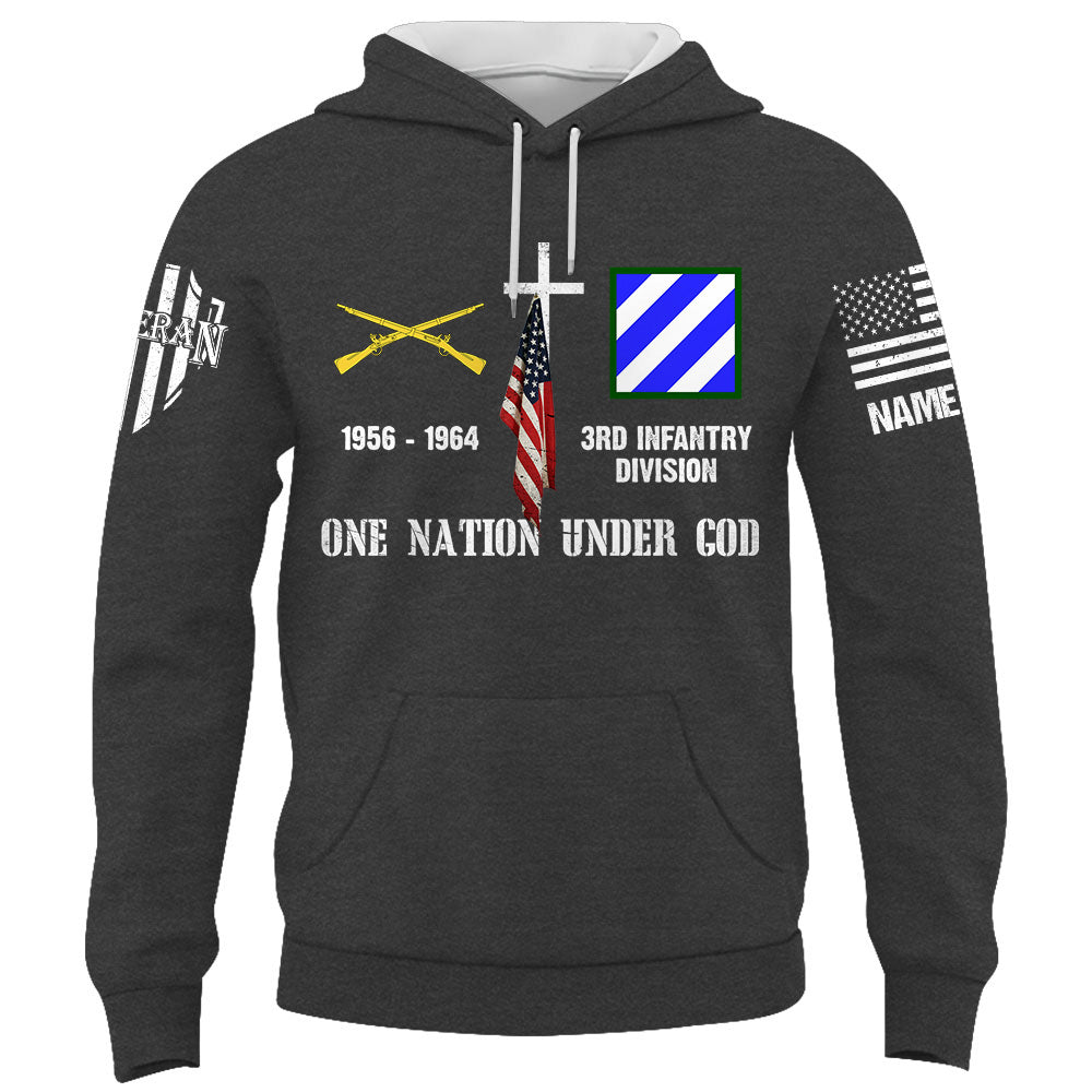 Custom Shirt One Nation Under God Custom Division Badges Military Gift For Veteran K1702 Trhn