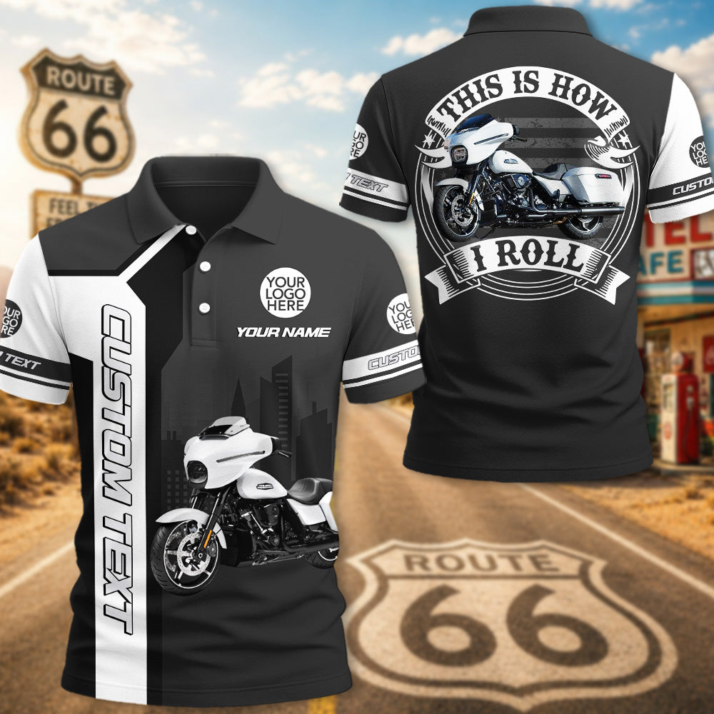 This Is How I Roll - Personalized Vehicle Photo Polo Shirt - Gift For Bikers A2110 Pt99