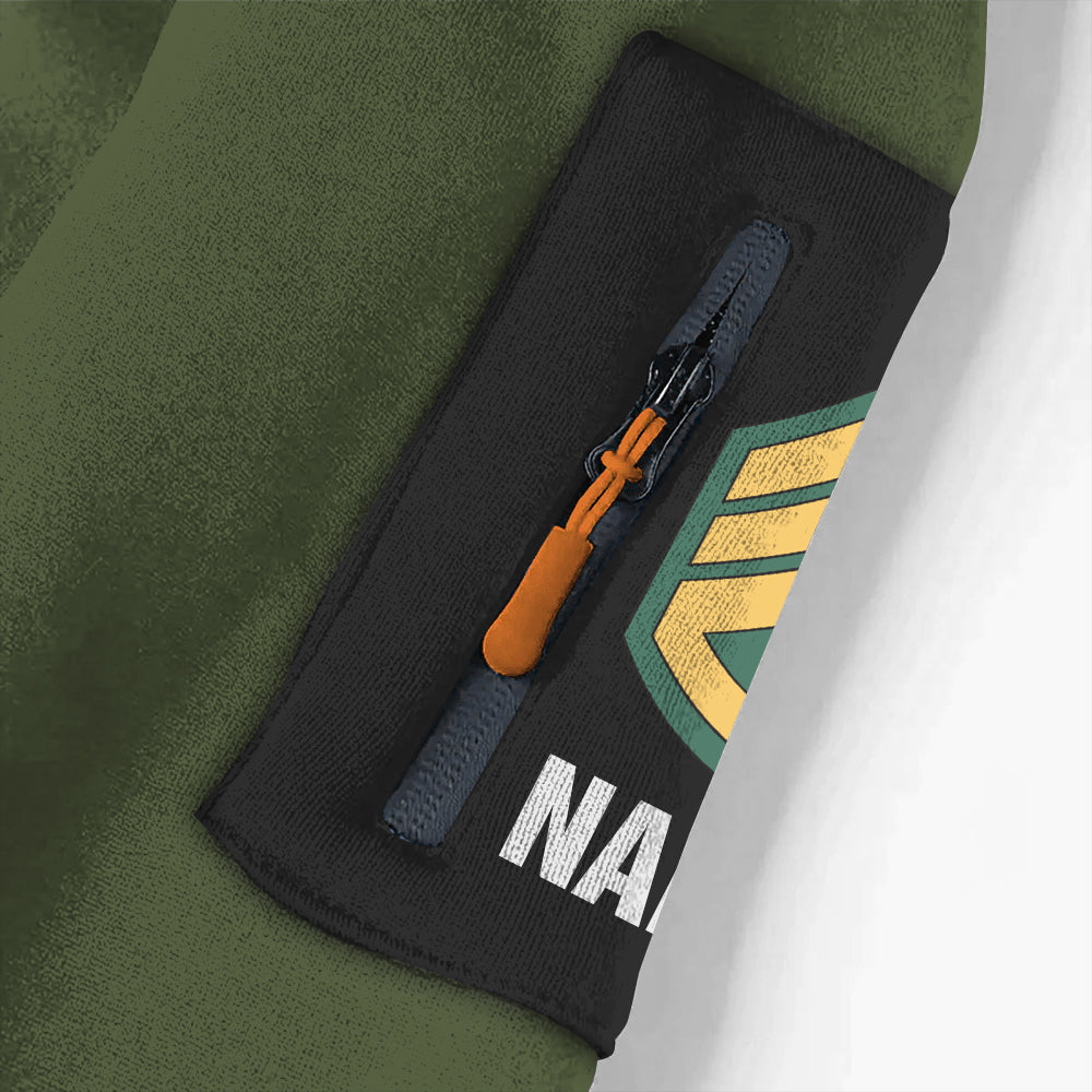 Premium US Veterans  Hoodie Half Zipper , Gifts For US Veterans, Gifts On Father's Day, Veterans Day K1702 Trhn