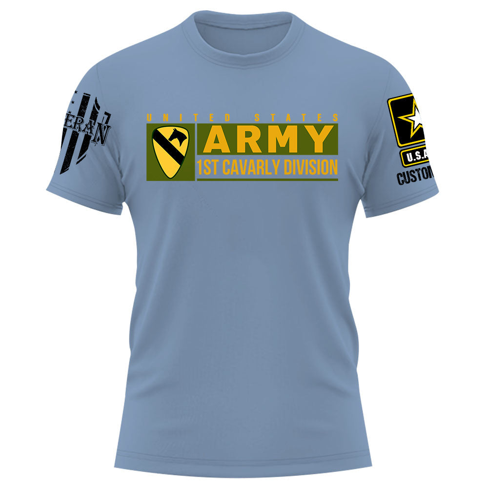 US Military Veteran Custom Branch Logo Unit Patches Personalized Shirt For Veterans K1702