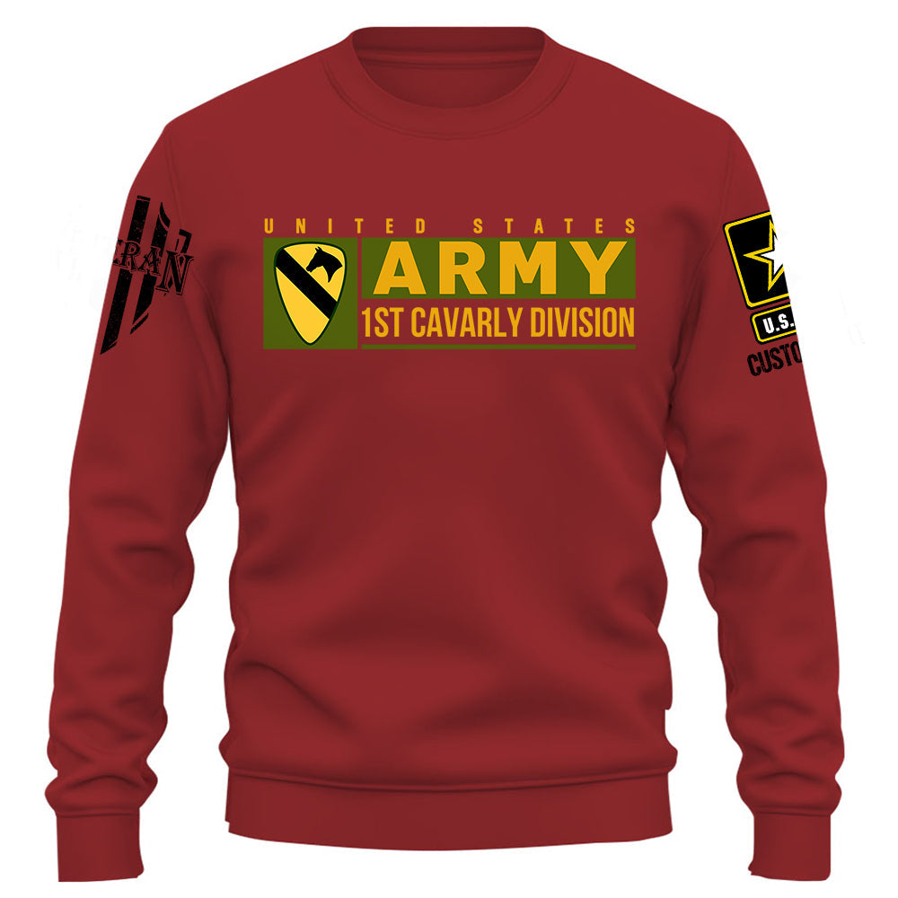 US Military Veteran Custom Branch Logo Unit Patches Personalized Shirt For Veterans K1702