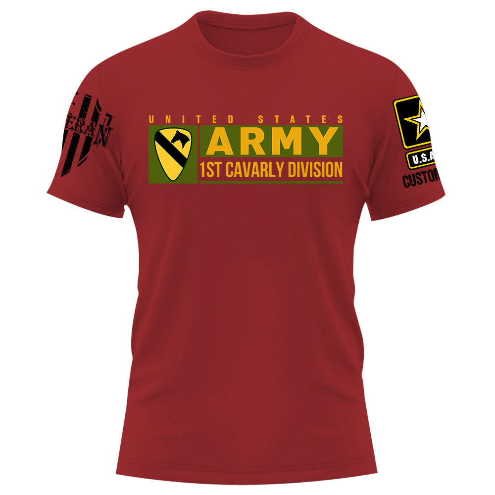 US Military Veteran Custom Branch Logo Unit Patches Personalized Shirt For Veterans K1702
