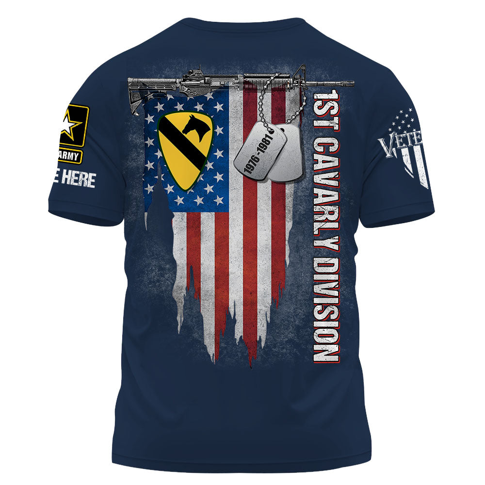 Personalized Shirt Custom Logo Branch Division Badges For US Veterans K1702