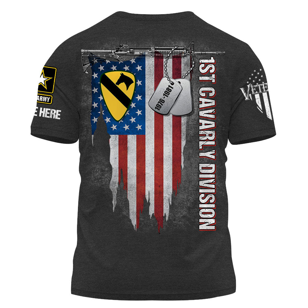 Personalized Shirt Custom Logo Branch Division Badges For US Veterans K1702