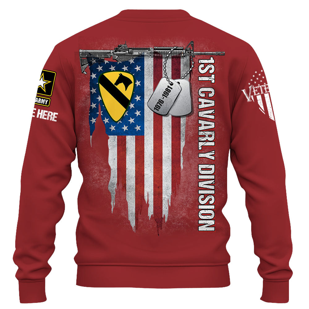 Personalized Shirt Custom Logo Branch Division Badges For US Veterans K1702