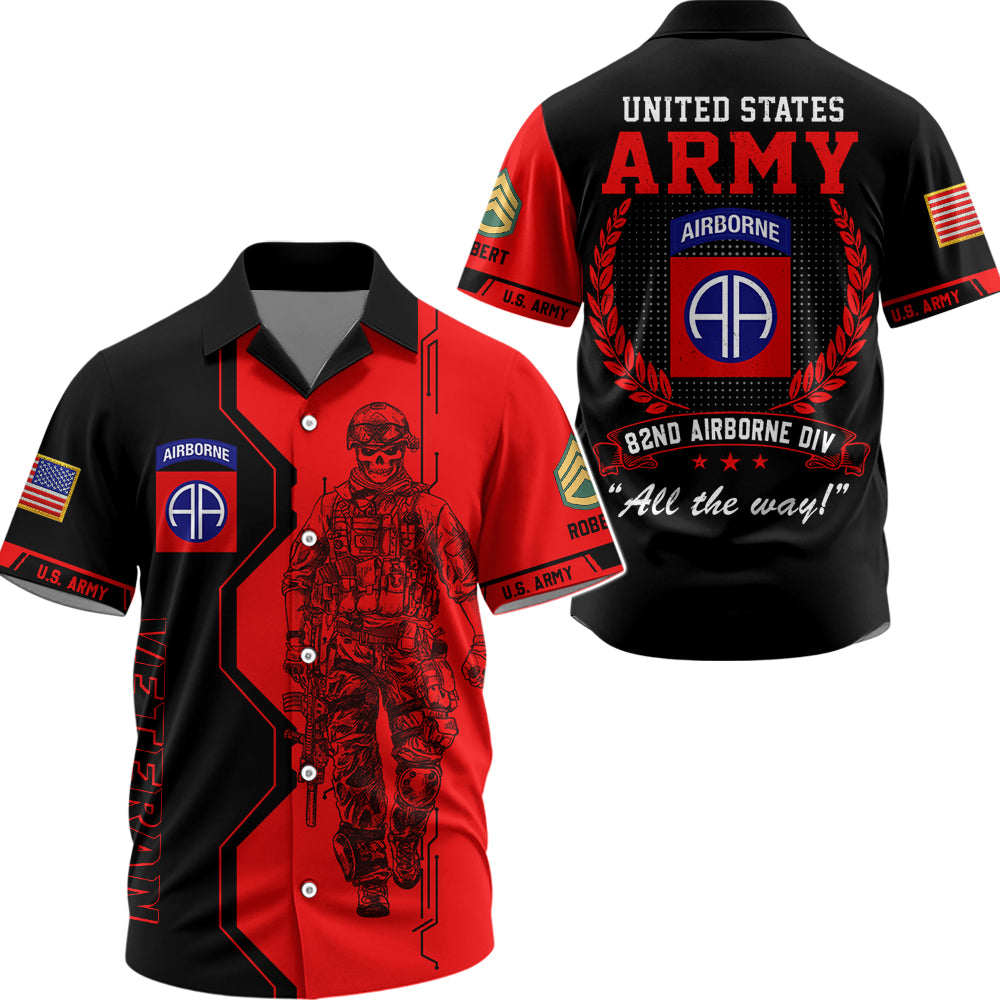 Custom Veteran All Over Print Shirt Available All Military Branches Gift For Veteran K1702 Trhn