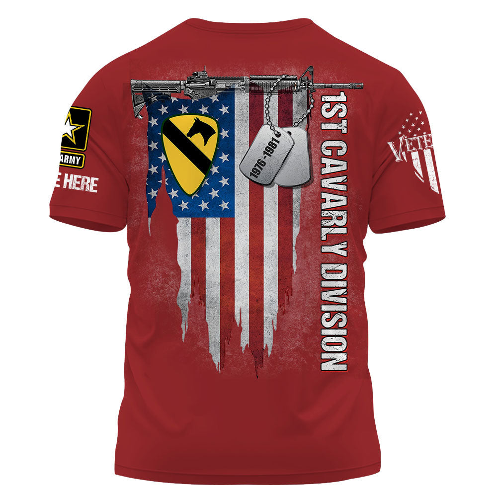 Personalized Shirt Custom Logo Branch Division Badges For US Veterans K1702