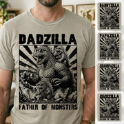 Personalized Dadzilla T-Shirt Father Day Gifts for Dad Funny Papa Tshirt Cool Daddy Dinosaur Tee VH01