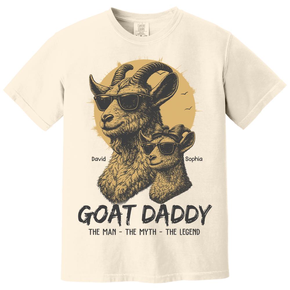Personalized Goat Daddy Shirt, Funny Father's Day Gift For Dad L0411 Hv01