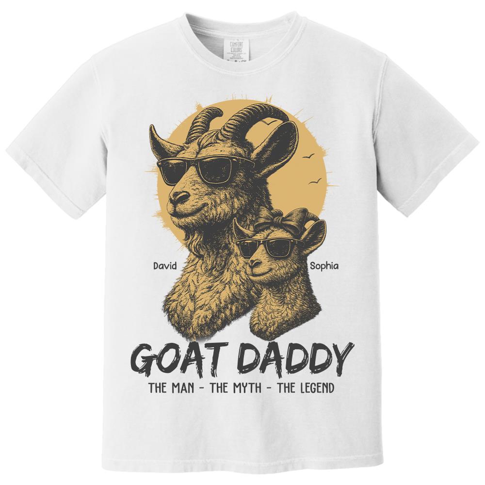 Personalized Goat Daddy Shirt, Funny Father's Day Gift For Dad L0411 Hv01