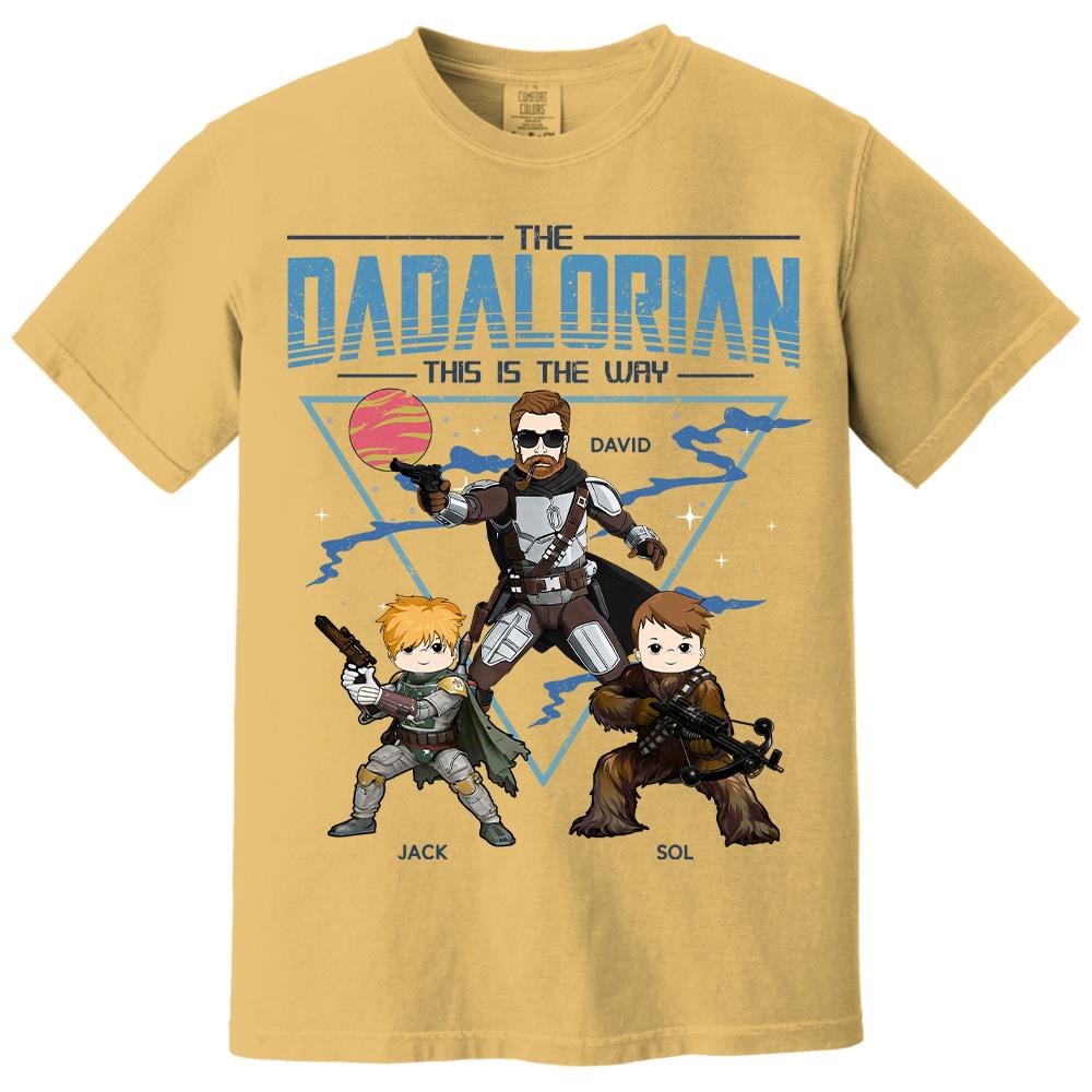 The Dadalorian This Is The Way Personalized Shirt For Dad Father's Day Gift T1807 Hv01