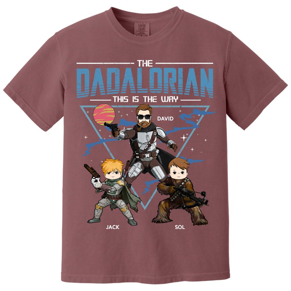 The Dadalorian This Is The Way Personalized Shirt For Dad Father's Day Gift T1807 Hv01