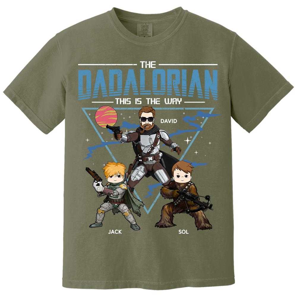 The Dadalorian This Is The Way Personalized Shirt For Dad Father's Day Gift T1807 Hv01