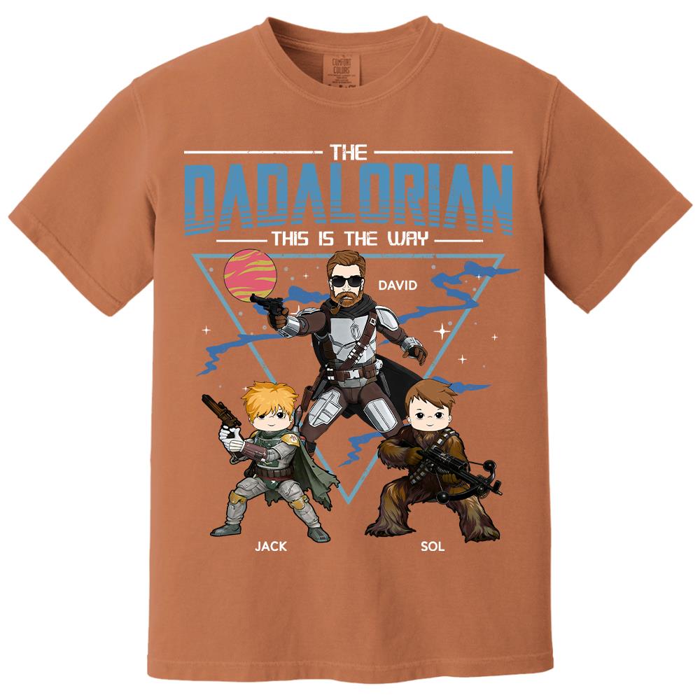 The Dadalorian This Is The Way Personalized Shirt For Dad Father's Day Gift T1807 Hv01