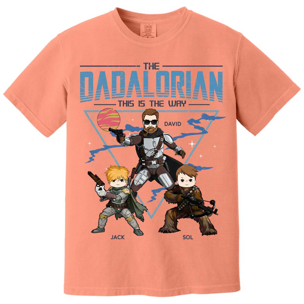 The Dadalorian This Is The Way Personalized Shirt For Dad Father's Day Gift T1807 Hv01