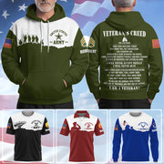 Personalized Shirt Personalized All Over Print Shirt Veteran's Creed I'm A Veteran I Have Seen And Done Things Custom Gift For Veteran's Day K1702 Trhn