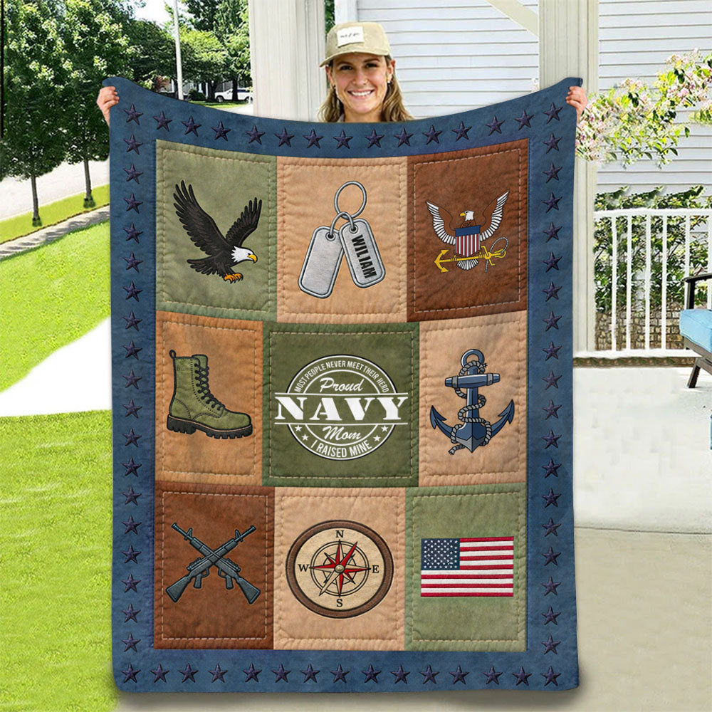 Custom Military Blanket Most People Never Meet Their Hero I Raised Mine Proud Military Family
