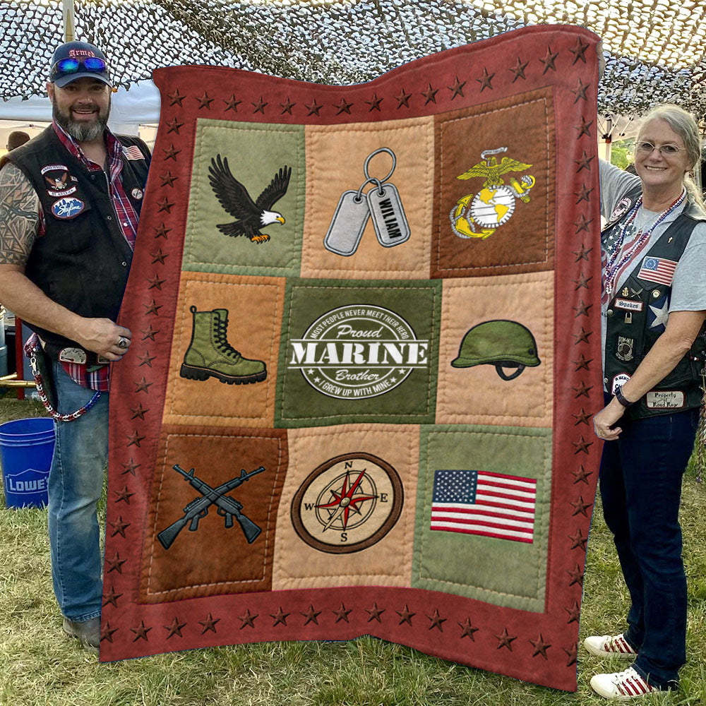 Custom Military Blanket Most People Never Meet Their Hero I Raised Mine Proud Military Family