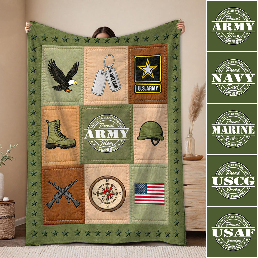 Custom Military Blanket Most People Never Meet Their Hero I Raised Mine Proud Military Family