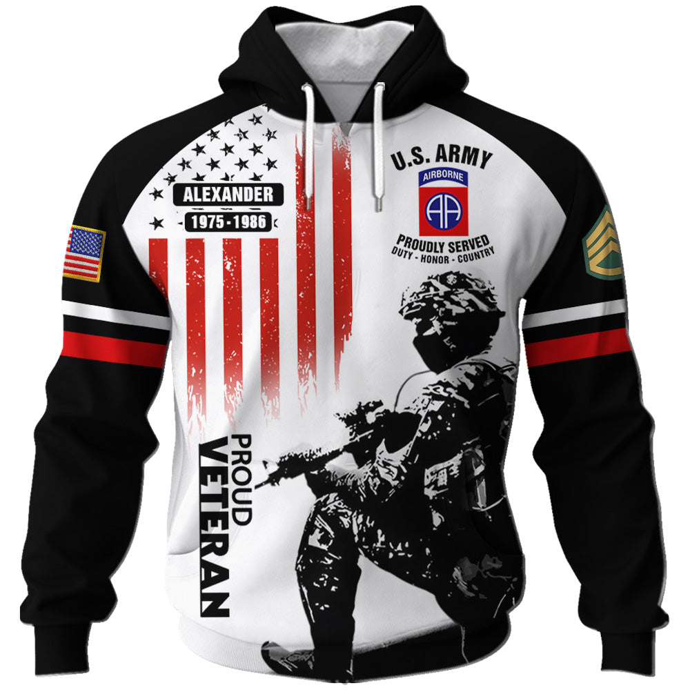 Personalized All Over Print Shirt  I Am A Veteran I Love Freedom I Wore Dog Tags I Have A Dd-214 Custom All Military Branches Gift For Veteran K1702 Trhn