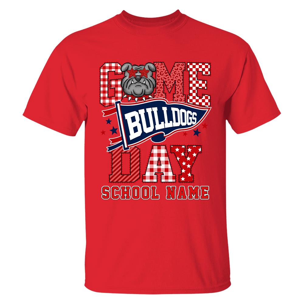 Custom School Mascot Game Day Shirt , School Spirit L0411 Hv01