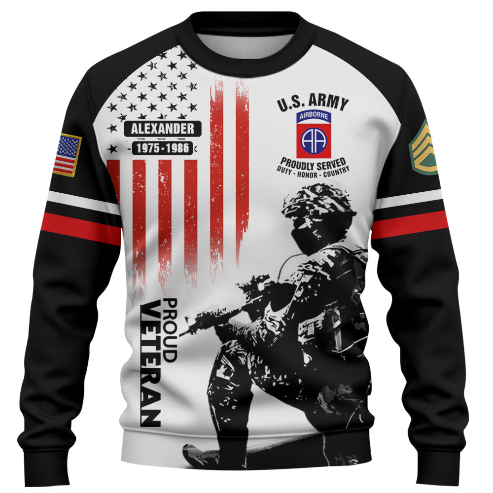 Personalized All Over Print Shirt  I Am A Veteran I Love Freedom I Wore Dog Tags I Have A Dd-214 Custom All Military Branches Gift For Veteran K1702 Trhn