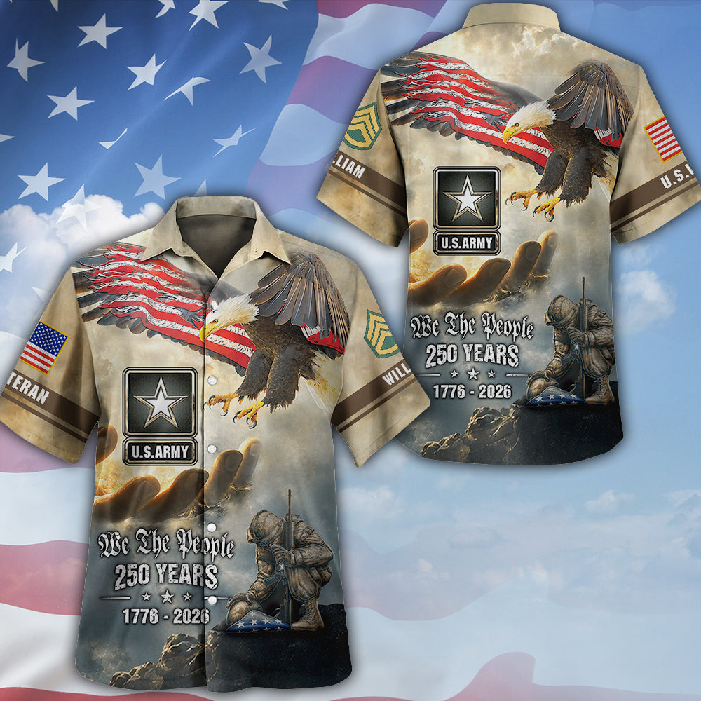 Custom Shirt We the People 250 Years 1776 2026 America Gift For Veteran Retired All Over Print Shirt K1702 MT2
