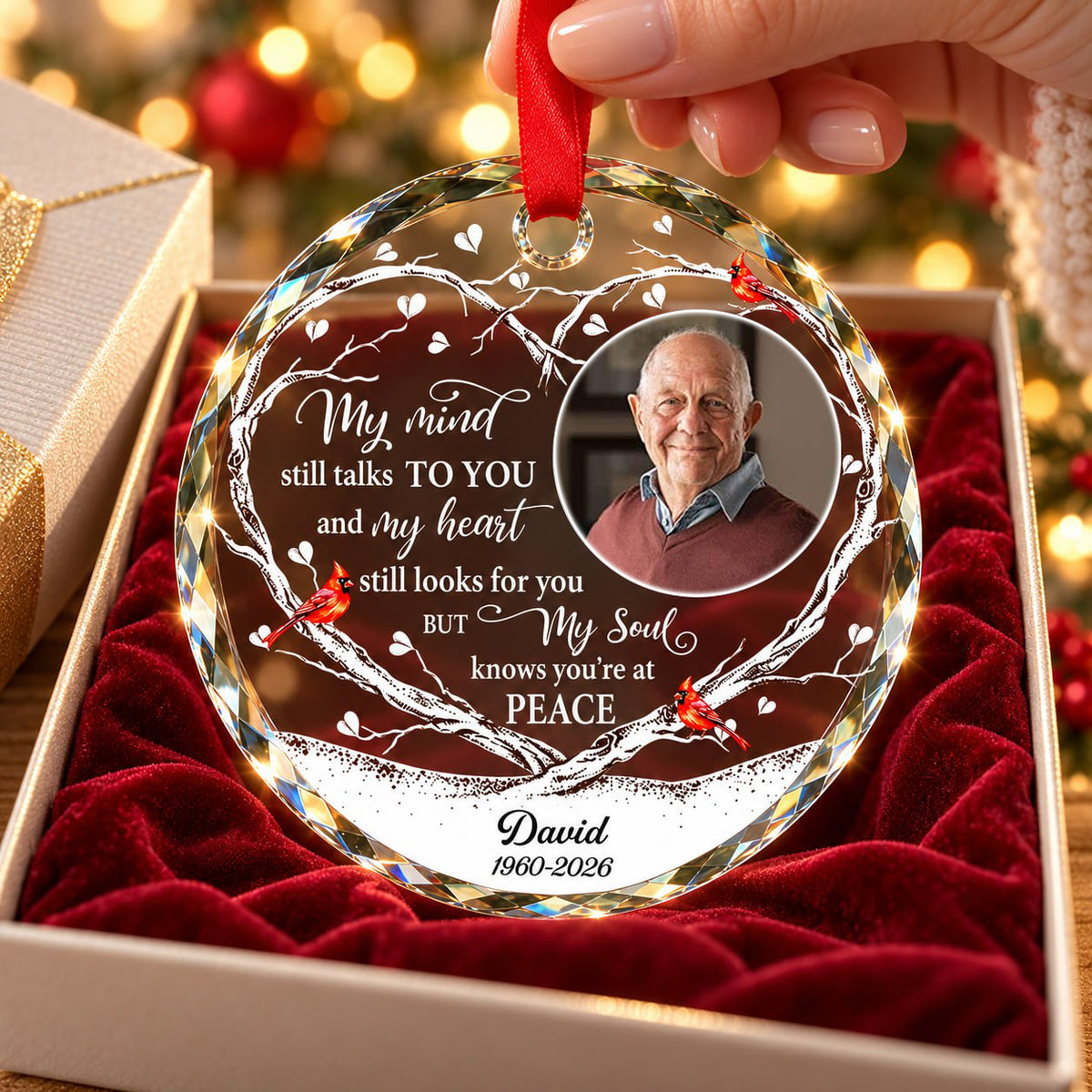 My Soul Knows You're At Peace - Personalized Memorial Ornament For Christmas NA04 VH01 