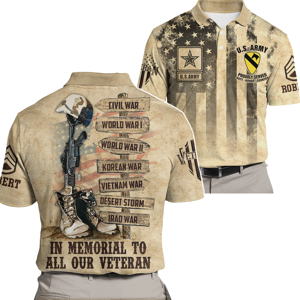 Personalized All Over Print Shirt In Memorial To All Our Veteran Gift For Veteran K1702 Trhn