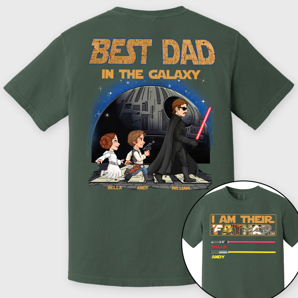 I Am Their Father Best Dad In The Galaxy - Personalized Shirt Gift For Dad T1807 Pt99