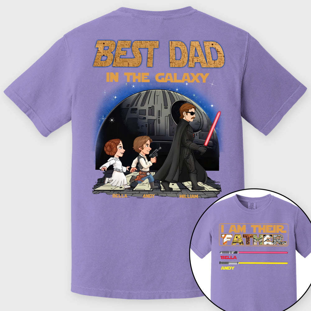 I Am Their Father Best Dad In The Galaxy - Personalized Shirt Gift For Dad T1807 Pt99