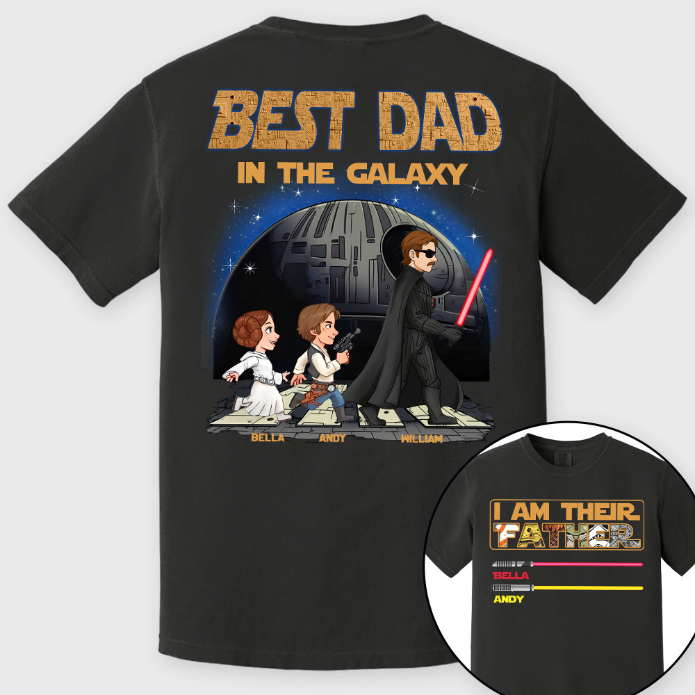 I Am Their Father Best Dad In The Galaxy - Personalized Shirt Gift For Dad T1807 Pt99