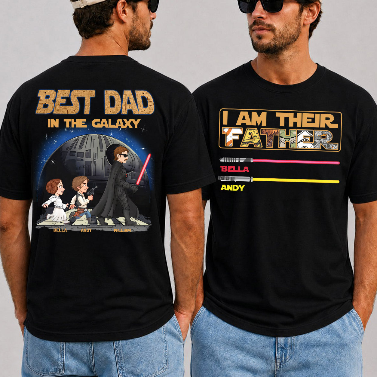 I Am Their Father Best Dad In The Galaxy - Personalized Shirt Gift For Dad T1807 Pt99