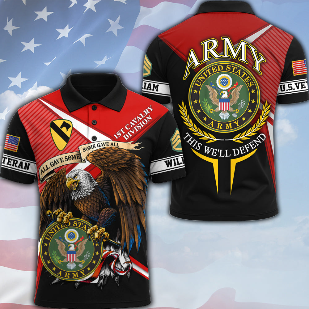 Customized Veteran Shirt Proudly Served Available All Military Branch Eagle America Gift For Veterans K1702 MT2