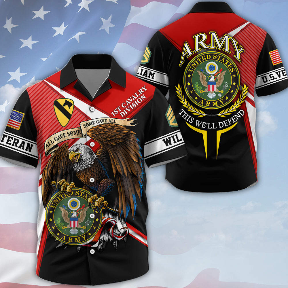 Customized Veteran Shirt Proudly Served Available All Military Branch Eagle America Gift For Veterans K1702 MT2