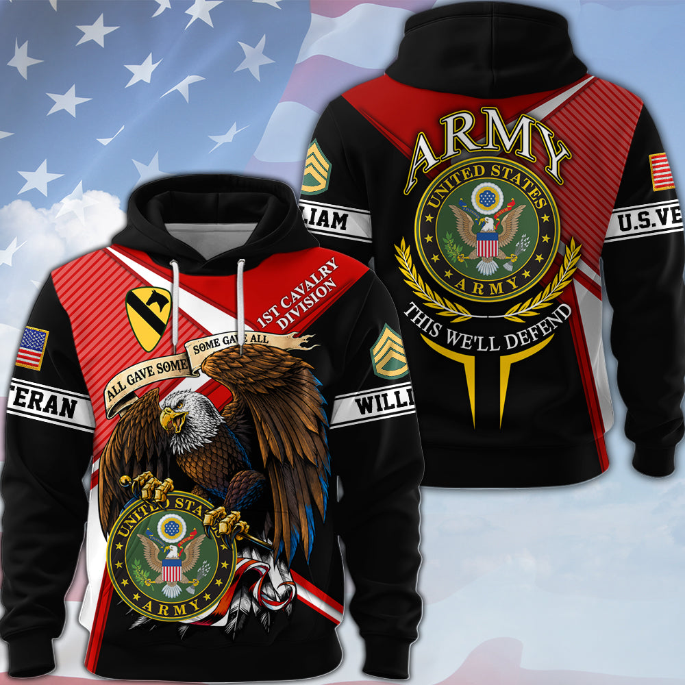 Customized Veteran Shirt Proudly Served Available All Military Branch Eagle America Gift For Veterans K1702 MT2