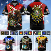 Customized Veteran Shirt Proudly Served Available All Military Branch Eagle America Gift For Veterans K1702 MT2