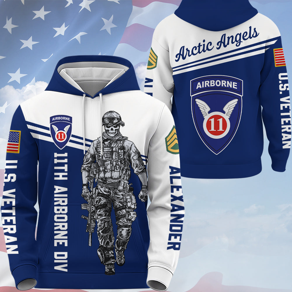 Custom Military Unit Pacht Division Rank All Over Print Shirt Hoodies Available All Military Branches Gift For Veterans K1702 Trhn