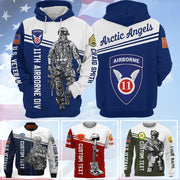 Custom Military Unit Pacht Division Rank All Over Print Shirt Hoodies Available All Military Branches Gift For Veterans K1702 Trhn