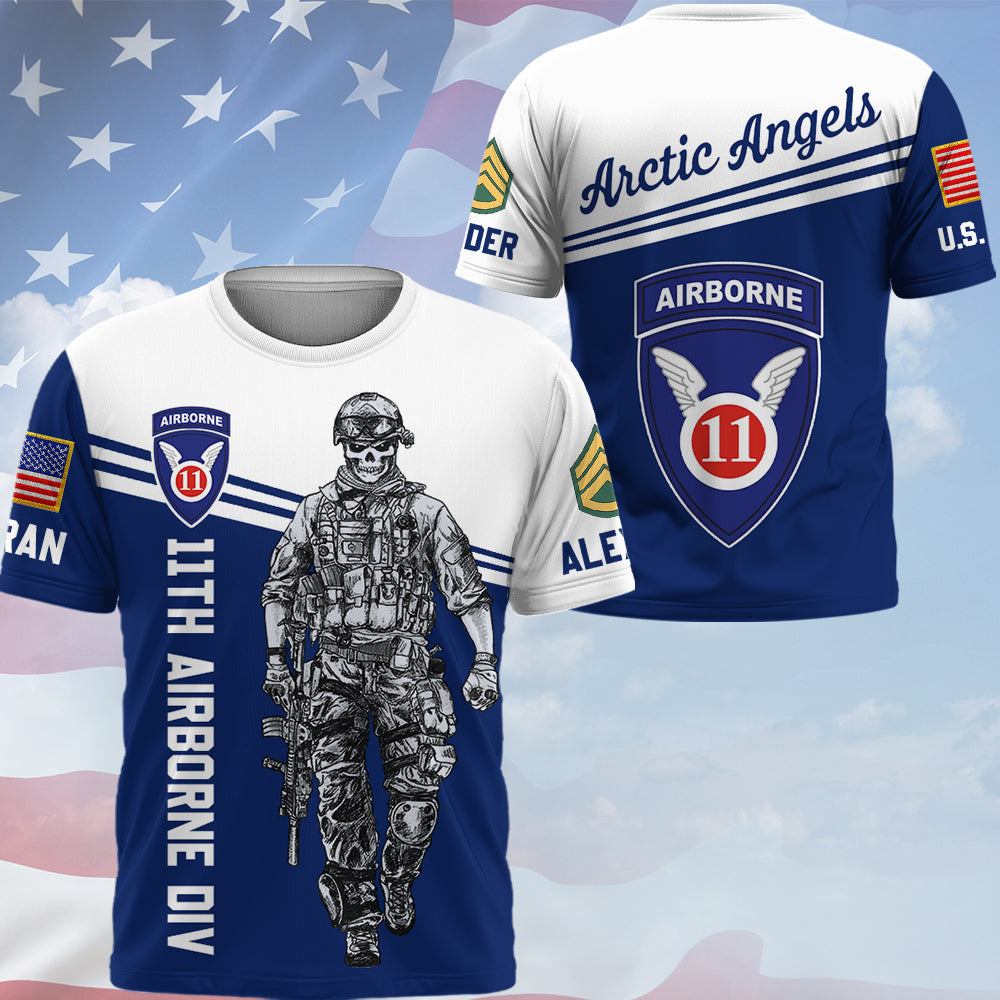 Custom Military Unit Pacht Division Rank All Over Print Shirt Hoodies Available All Military Branches Gift For Veterans K1702 Trhn