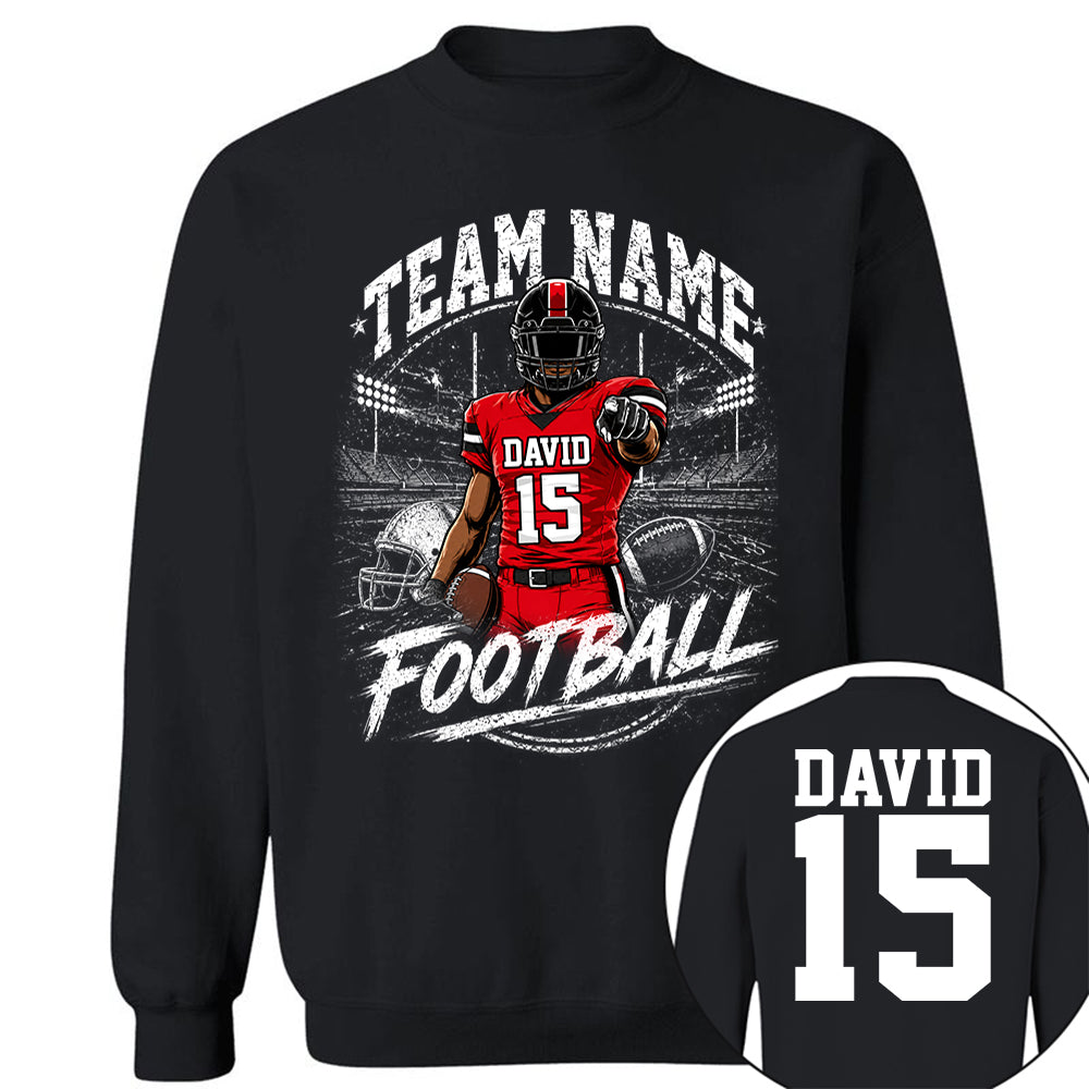 Personalized American Football Team Shirt - Football GameDay Custom Shirt Na02 VH01