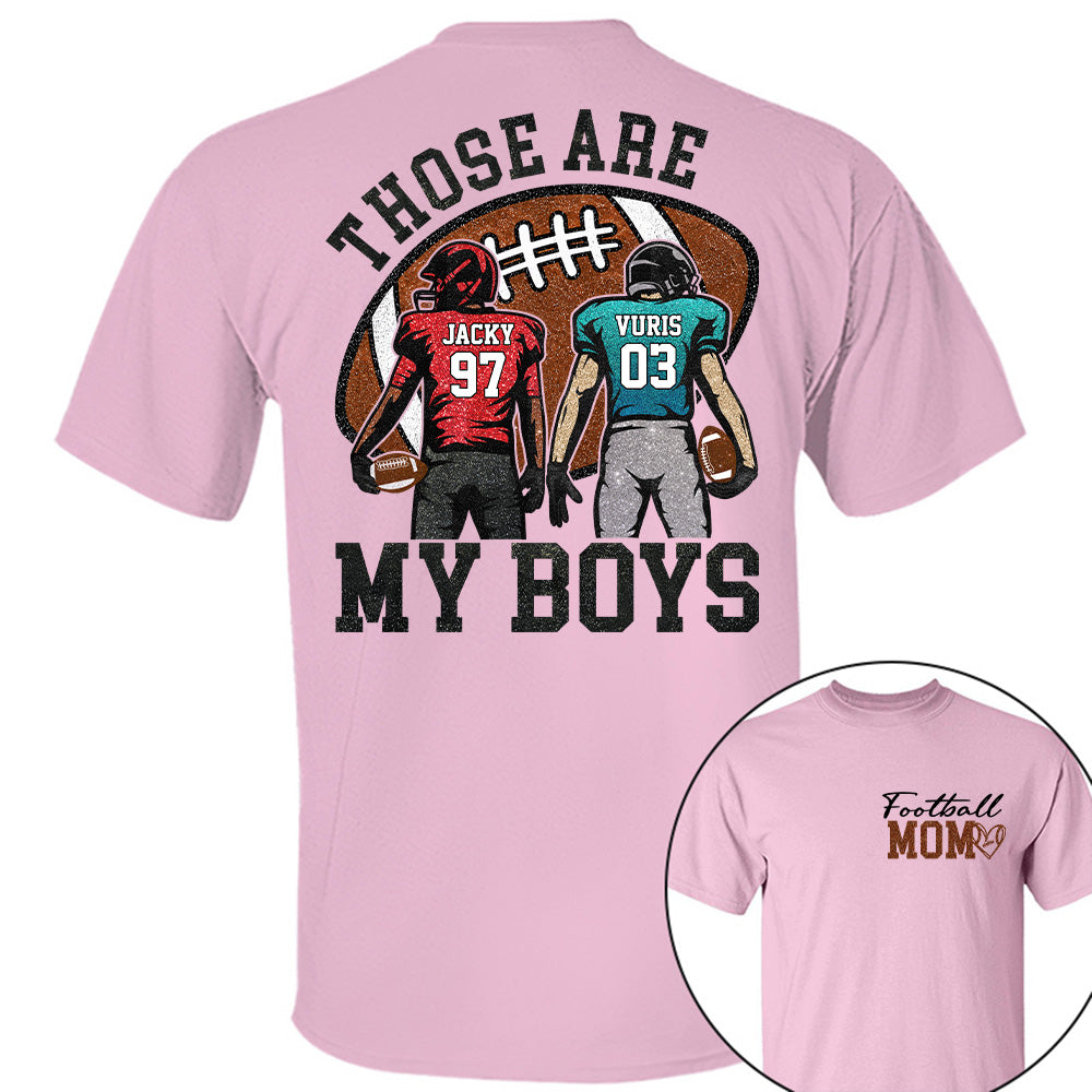 Personalized Football Mom Football Grandma Shirt Those Are My Kids Shirt Gift For Sport Family T1807 T24