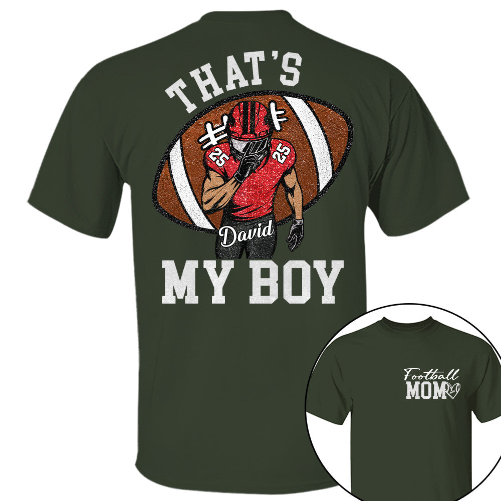 Personalized Football Mom Football Grandma Shirt Those Are My Kids Shirt Gift For Sport Family T1807 T24